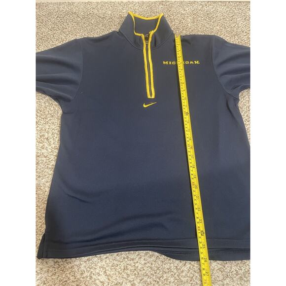 Nike Team Michigan Wolverines Quarter Zip Lightweight Pullover Men's M - Picture 10 of 10